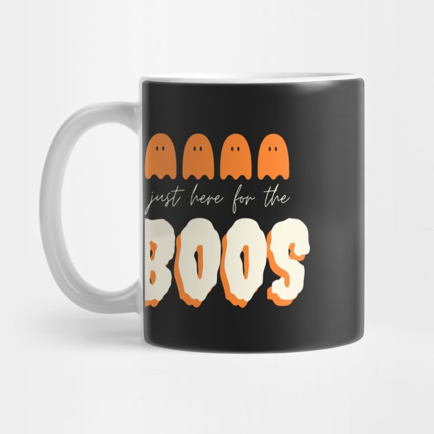 Just here for the Boos - Funny Halloween 2020 (Black) by applebubble